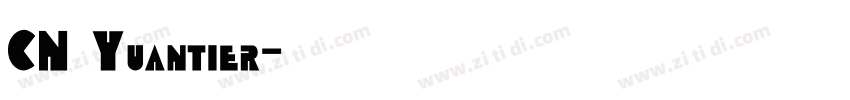 CN Yuantier字体转换